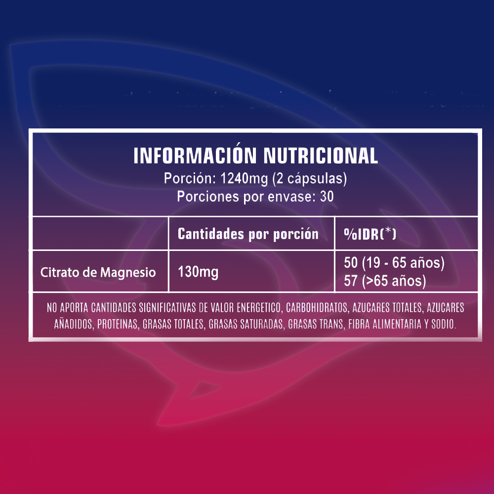 Magnesium Citrate 60 Capsulas - Fit Bunny - Imagen 2