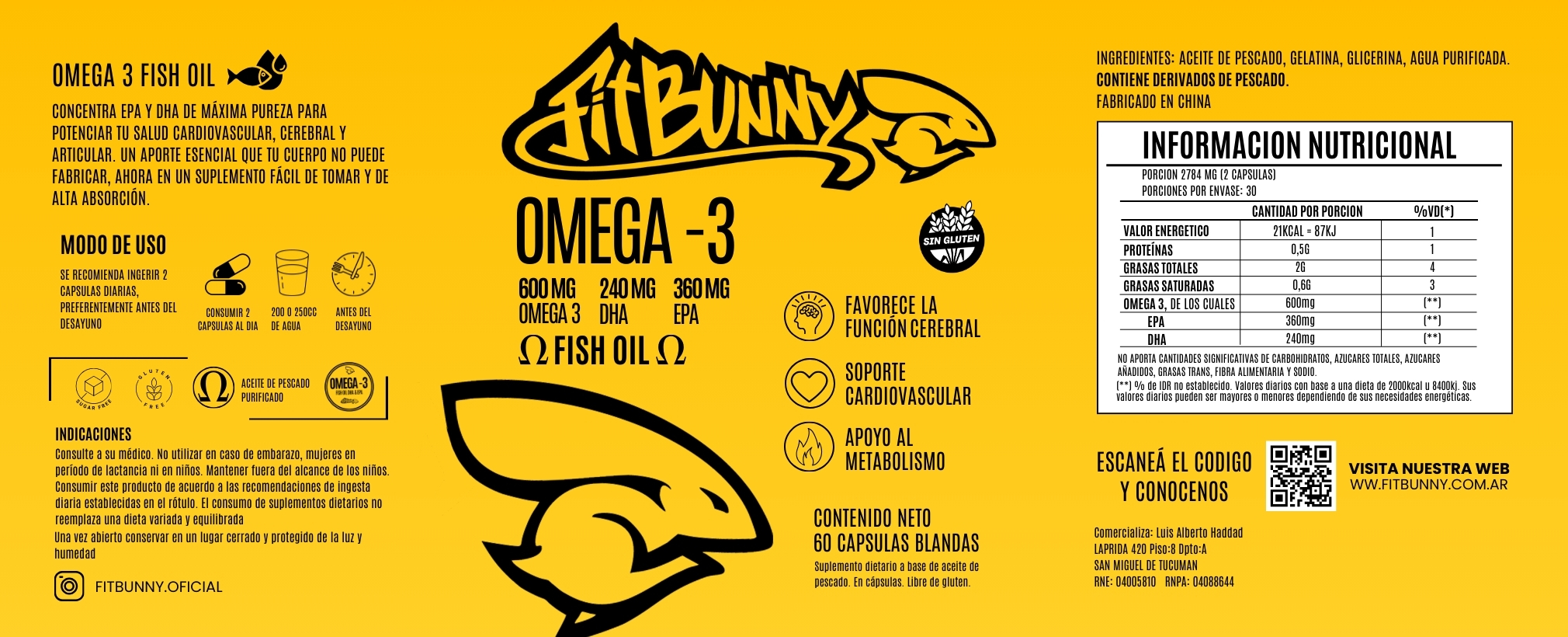 OMEGA 3 FITBUNNY - Imagen 2